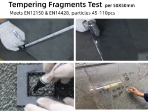 Tempering fragments meets EN12150 Arisglass